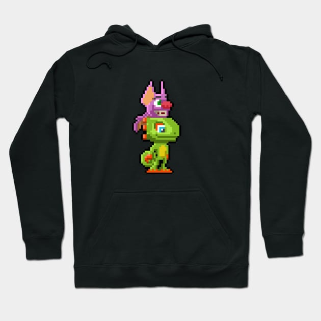 Pixel Pals Y&L Hoodie by Treefrog Graphics